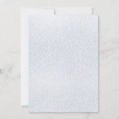 スノーフレークスウィンターキンセアニラスウィート16 招待状 (裏面)