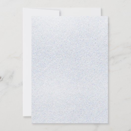 スノーフレークスウィンターキンセアニラスウィート16 招待状 (裏面)