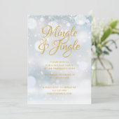 スノーフレークスウィンタークリスマスホリデーパーティー 招待状 (スタンド正面)