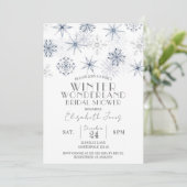 スノーフレークスウィンターワンダーランドブライダルシャワー 招待状 (スタンド正面)