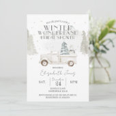 スノーフレークスウィンターワンダーランドブライダルシャワー 招待状 (スタンド正面)