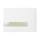 スノーフレークスオンセージ周回差出人住所ラベル ラップアラウンド宛名ラベル (正面)