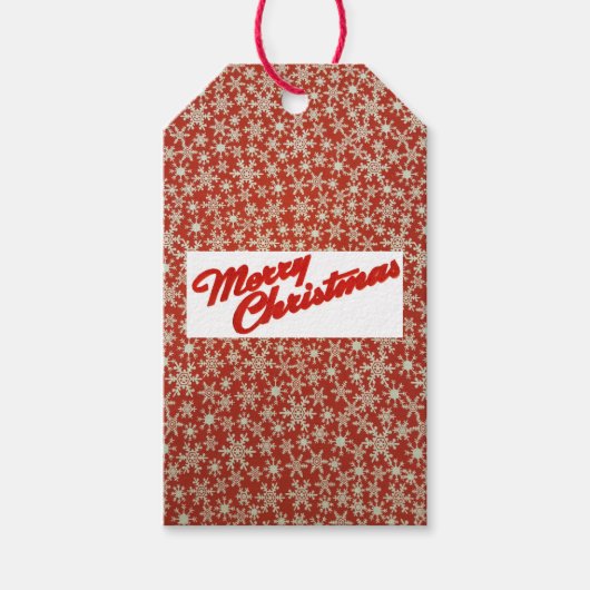 スノーフレークスギフトラベル ギフトタグ (正面)