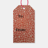 スノーフレークスギフトラベル ギフトタグ (裏面)