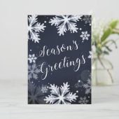 スノーフレークスクラシービジネスホリデーズカード シーズンカード (スタンド正面)