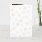 スノーフレークスクリスチャン聖なる書物、 経典クリスマスカード シーズンカード (裏面)