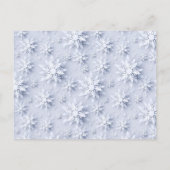 スノーフレークスクリスマスツリーグリーティングホリデーカード ポストカード (裏面)