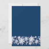 スノーフレークスクリスマスツリーホリデーオープンハウス 招待状 (裏面)