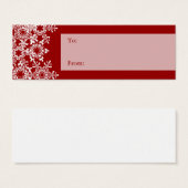 スノーフレークスクリスマスプレゼントラベル (正面&裏面)