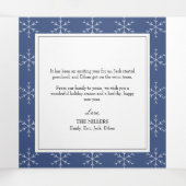 スノーフレークスクリスマスホリディトリフォートカード 三つ折りクリスマスカード (内部中)