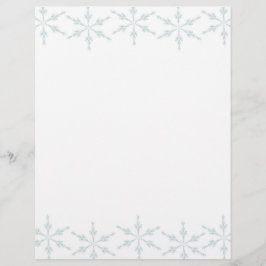スノーフレークスクリスマスレター紙