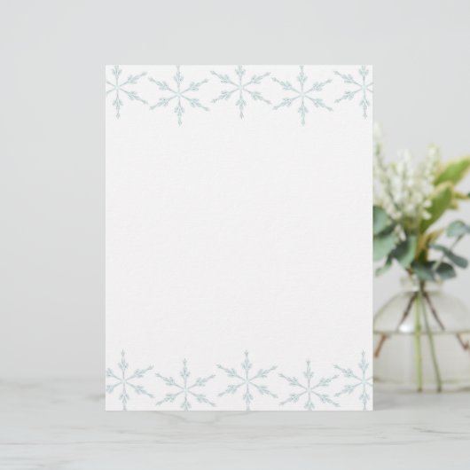 スノーフレークスクリスマスレター紙 (スタンド正面)