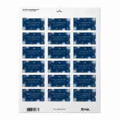 スノーフレークスクリスマス/ホリデー差出人住所 ラベル (フルシート)