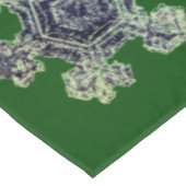 スノーフレークスグリーンテーブルクロス テーブルクロス (アングル)