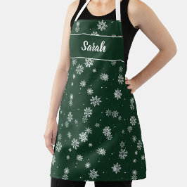 スノーフレークスグリーンホリデイ ラッピングペーパーシート