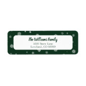 スノーフレークスグリーンホリデイ ラベル (正面)