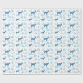 スノーフレークスディアホワイトラッピング紙 ラッピングペーパー (フラット)