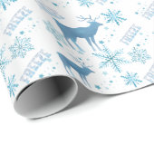 スノーフレークスディアホワイトラッピング紙 ラッピングペーパー (ロールコーナー)