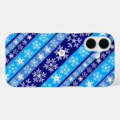 スノーフレークストライプズシェルパブランケット Case-Mate iPhoneケース (裏面 (横))