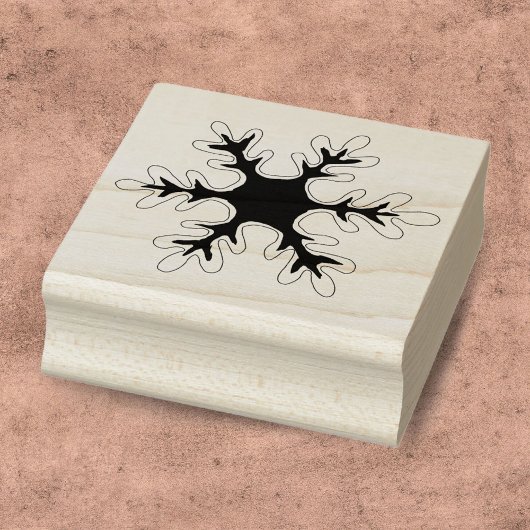 スノーフレークスノークリスマスホリデー ラバースタンプ