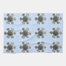 スノーフレークスバイオレットキッチンタオル キッチンタオル