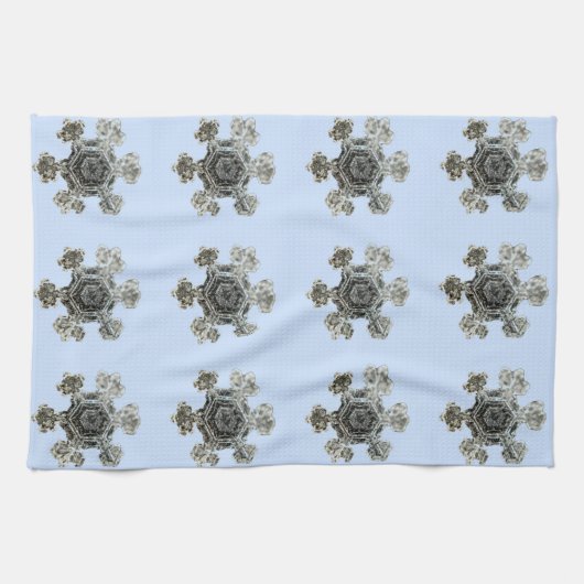 スノーフレークスバイオレットキッチンタオル キッチンタオル (横)