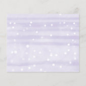 スノーフレークスバジェットベビーシャワーアドバイスカード (裏面)