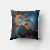 スノーフレークスパステルカラフルパタパーソナライズされたーン クッション (裏面)