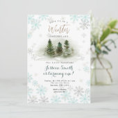 スノーフレークスフォレストオ素朴ネダーランド1歳の誕生日 招待状 (スタンド正面)