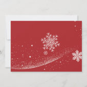 スノーフレークスフローリーズホリデームービングアナウンス カード (裏面)