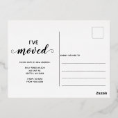 スノーフレークスフローリーズホリデームービングフォイルポストカード 箔シーズンポストカード (裏面)