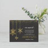 スノーフレークスフローリーズホリデームービングフォイルポストカード 箔シーズンポストカード (立ち正面)