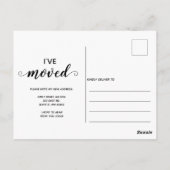 スノーフレークスフローリーズホリデーモービングアナウンスP ポストカード (裏面)