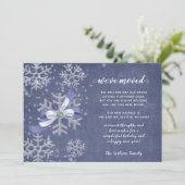 スノーフレークスフローリー引っ越しましたホリデーカード (スタンド正面)