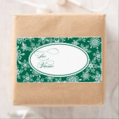 スノーフレークスホリデーギフトラベル ラベル (インサイチュ)