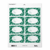 スノーフレークスホリデーギフトラベル ラベル (フルシート)