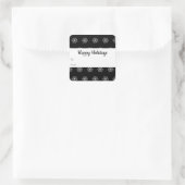 スノーフレークスホリデーシールラベルカスタマイズ スクエアシール (バッグ)