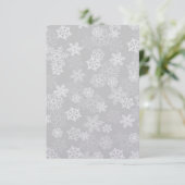 スノーフレークスホリデーパーティー招待状 出欠カード (スタンド正面)