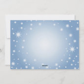 スノーフレークスホースホリデークリスマスカード シーズンカード (裏面)