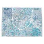 スノーフレークスラージ抱き枕 ラージペーパーバッグ (正面)