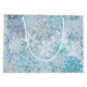 スノーフレークスラージ抱き枕 ラージペーパーバッグ (裏面)