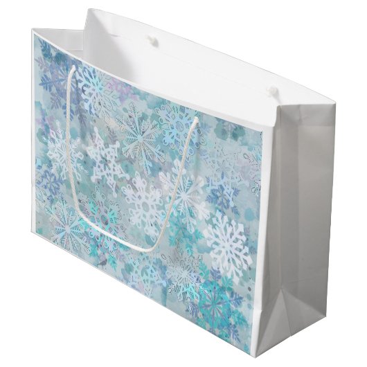スノーフレークスラージ抱き枕 ラージペーパーバッグ (正面アングル)