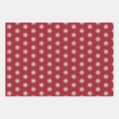 スノーフレークスレッドホリデイ ラッピングペーパーシート (正面3)