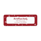 スノーフレークスレッドホリデイ ラベル (正面)