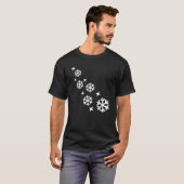スノーフレークス ストア 雪の結晶 星 冬 スポーツ U Tシャツ (正面フル)