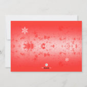 スノーフレークズ超音波ホリデーカード シーズンカード (裏面)