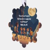 スノーフレークセレニティ:マット紙オーナメント-スタイル オーナメントカード (左)