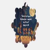 スノーフレークセレニティ:マット紙オーナメント-スタイル オーナメントカード (右)