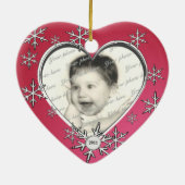 スノーフレークチャーム枠 セラミックオーナメント (裏面)