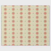 スノーフレークテーマクリスマスホリデークリスマス ラッピングペーパー (フラット)
